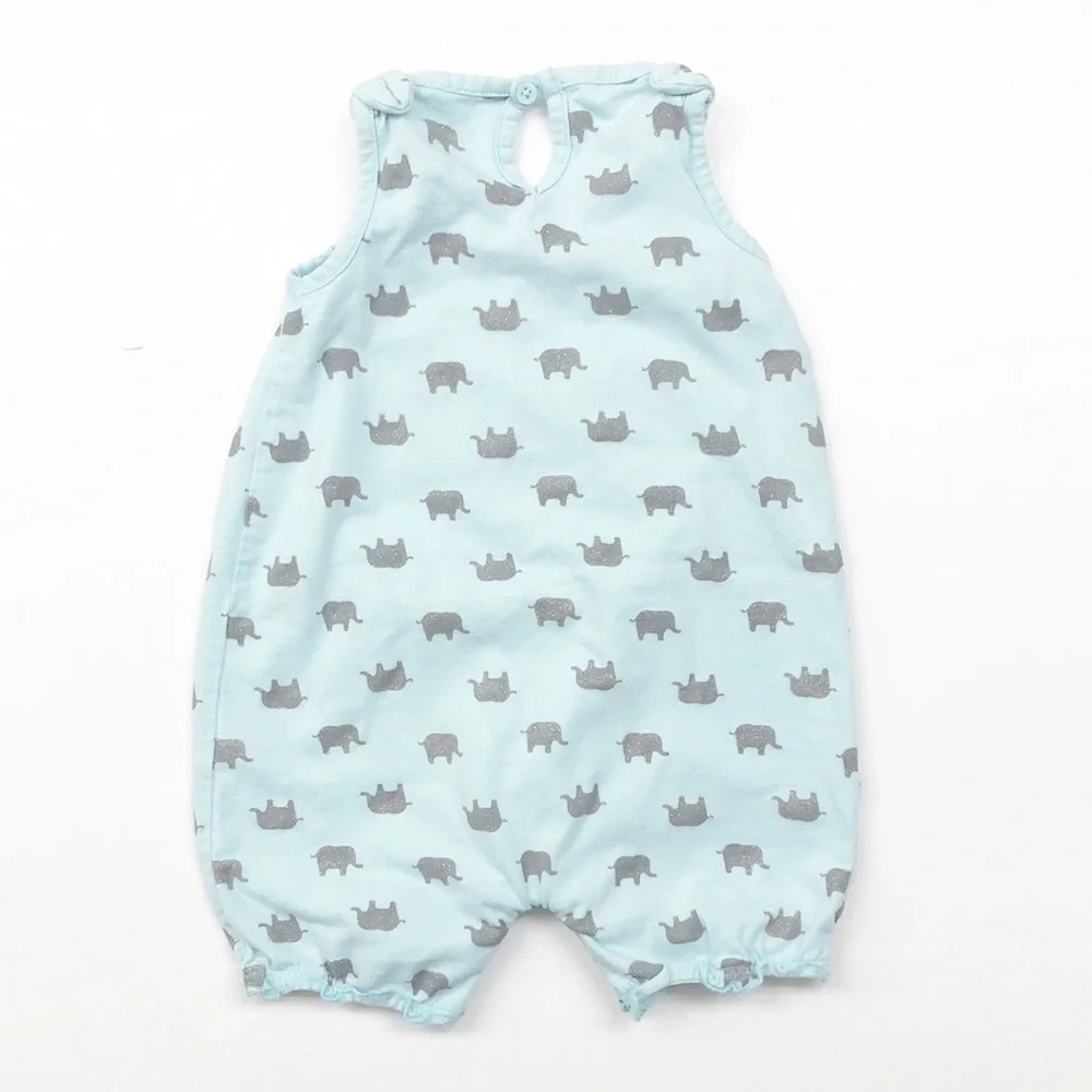 Carter's glitter elephant print baby romper